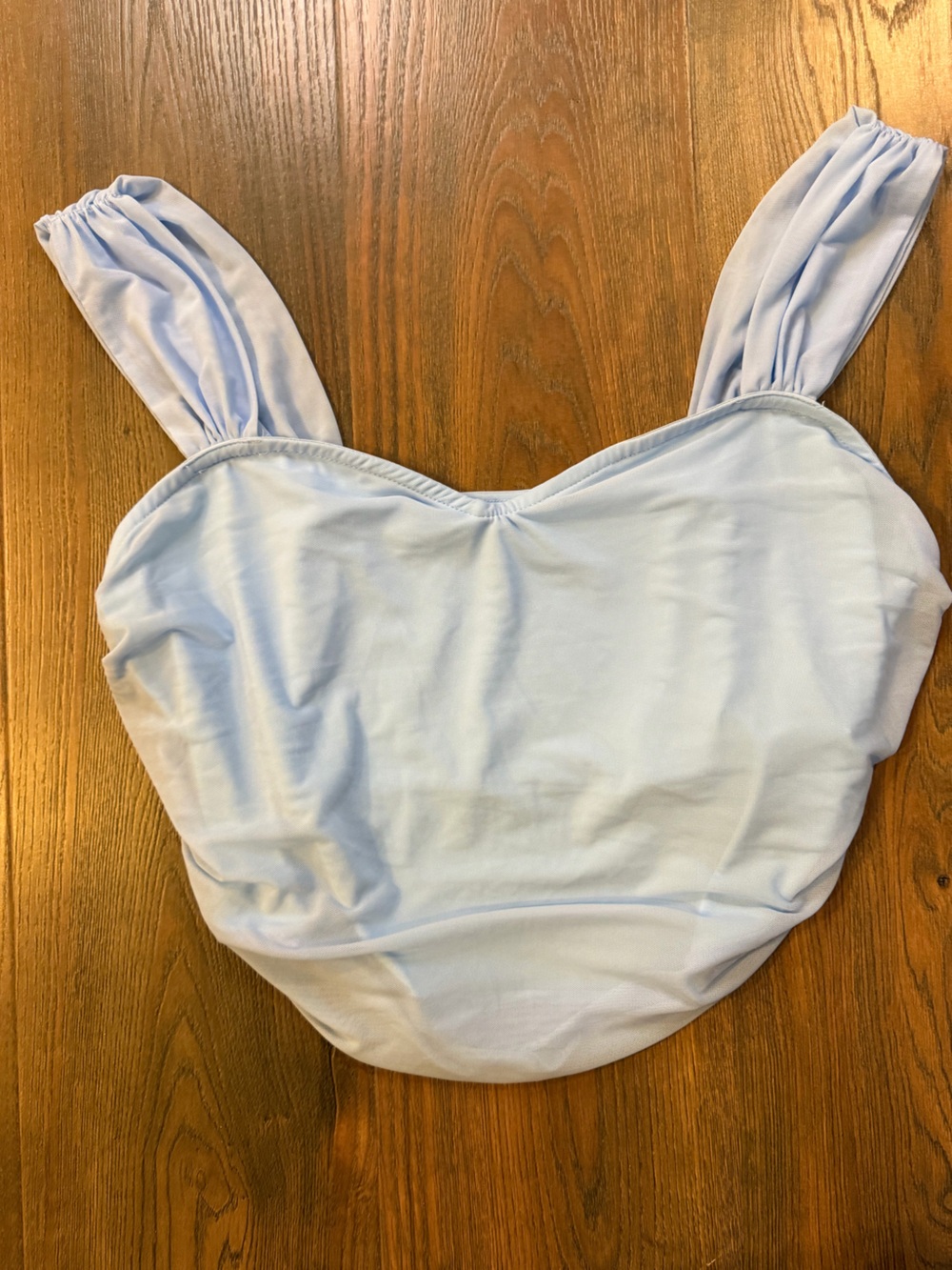 Light Blue Sleeveless Crop Top
